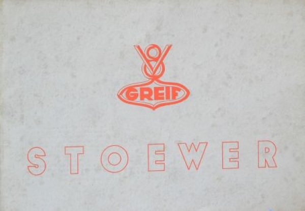 Stoewer Greif V8 Modelprogram 1935 (S0009)