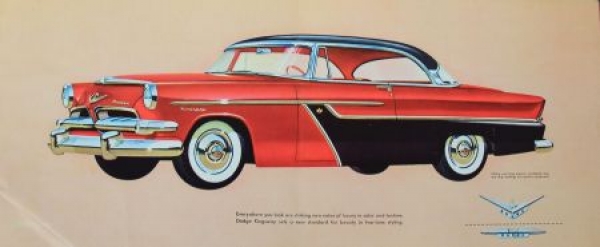 Dodge Kingsway Modelprogram 1955 Carbrochure (7828)