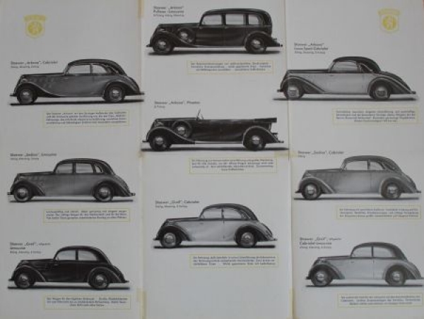 Stoewer Personenkraftwagen Modelprogram 1938 (S0019)