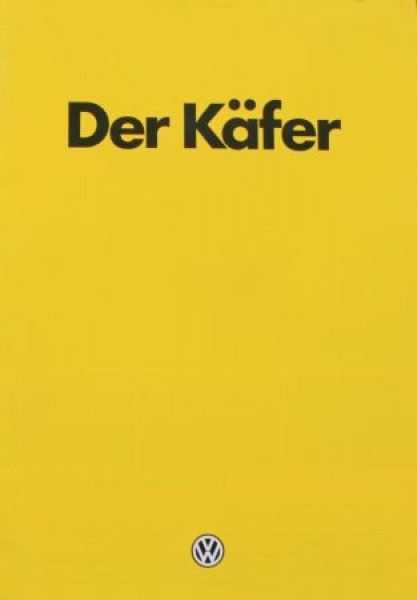 Volkswagen Beetle Modelprogram 1981 Carbrochure (3442)