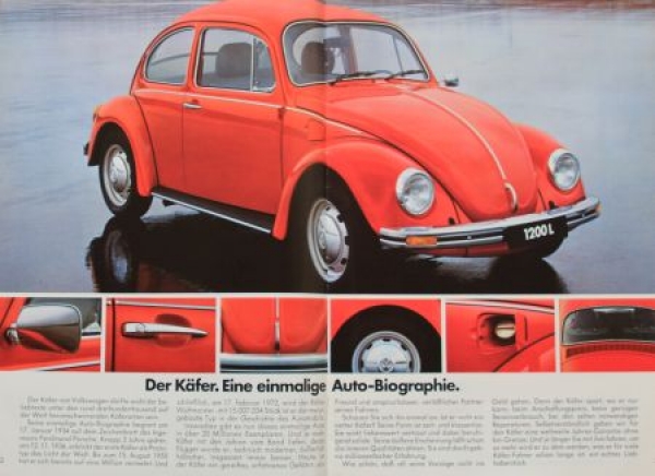 Volkswagen Beetle Modelprogram 1981 Carbrochure (3442)