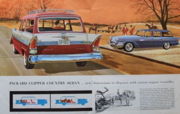 Packard Clipper Modelprogram 1957 Carbrochure (3441)