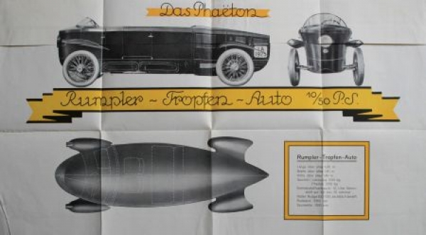 Rumpler Tropfen-Auto Modelprogram 1921 (S0032)
