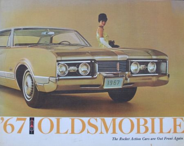 Oldsmobile Modelprogram 1967 "The Rocket Action Car" Carbrochure (3433)
