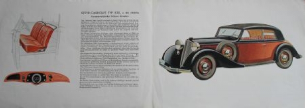 Steyr Typ 530 Cabriolet Modellprogramm 1936 (S0039)