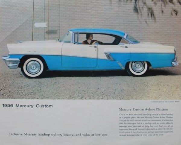 Ford Mercury 4-Door Phaeton Hardtop 1956 Carbrochure (3428)