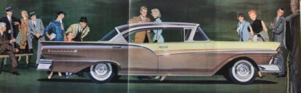 Ford Fairlane 500 Modelprogram 1957 Carbrochure (3427)