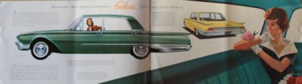 Ford Galaxie Fairlanes Modelprogram 1960 Carbrochure (3425)