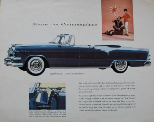 Dodge Lancer Modelprogram 1955 Carbrochure (3422)