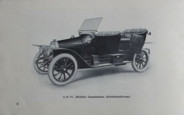 Westfalia Motorcar "Ein Sieger" Modelprogram 1912 (S0045)