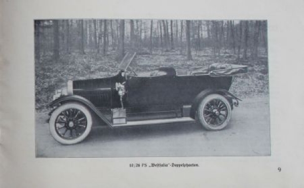 Westfalia Motorcar "Ein Sieger" Modelprogram 1912 (S0045)