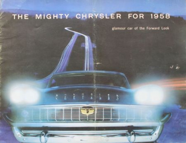 Chrysler Modelprogram 1958 "Glamour Car of the forward look" Carbrochure (3407)