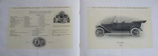 NAG Personenwagen K4 10/28 PS 1912 Modellprogramm (S0050)