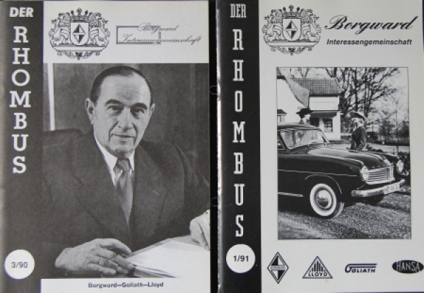 Borgward "Der Rhombus" Magazine by Interest Group 1990 two issues (0052)