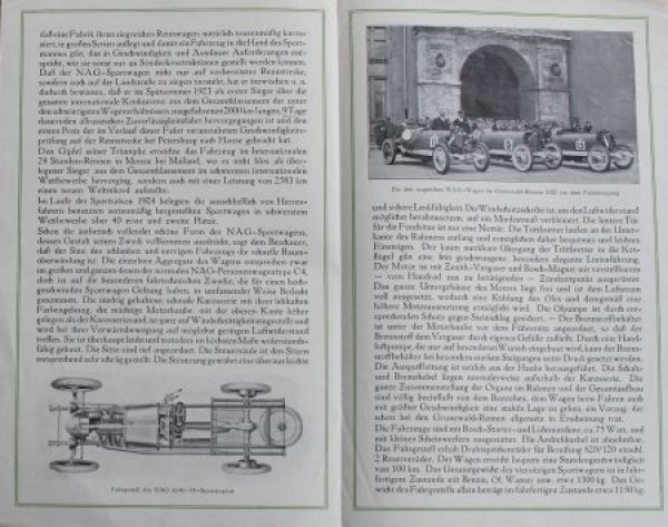NAG Sportcar Type C4b 1924 Modelprogram (S0052)
