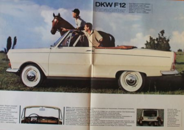 DKW F12 Roadster Sport Modelprogram 1963 Carbrochure (4043)