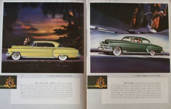 Chrysler New Yorker Deluxe 1954 Carbrochure (3402)