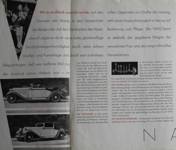 NAG Sport 16/80 PS Sixcylindre 1930 (S0057)