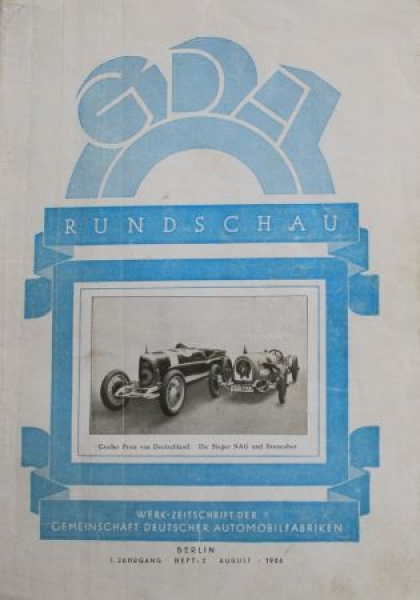 "GDA Rundschau" NAG-Firmenzeitschrift 1926 (S0063)