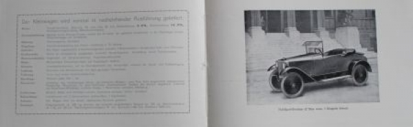 Perl Kleinauto Modelprogram 1922 (S0070)