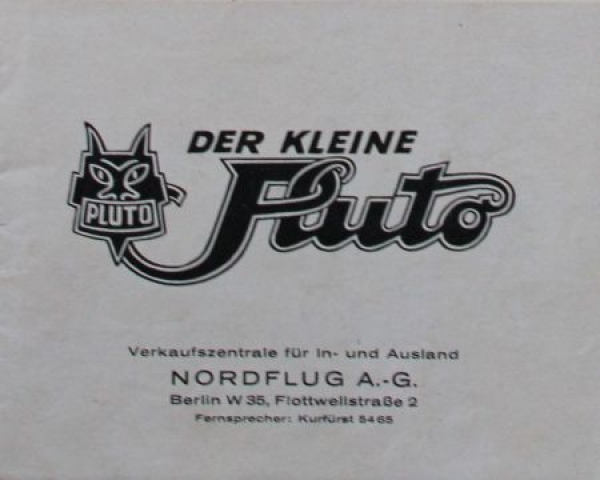 Pluto "Der kleine Pluto" Modellprogramm 1924 (S0071)