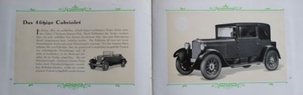 Presto 10/50 PS Sixcylindre Modelprogram 1927 (S0075)