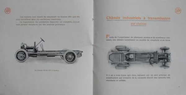 SPA Automobiles Modellprogramm 1909 Automobilprospekt (5072)