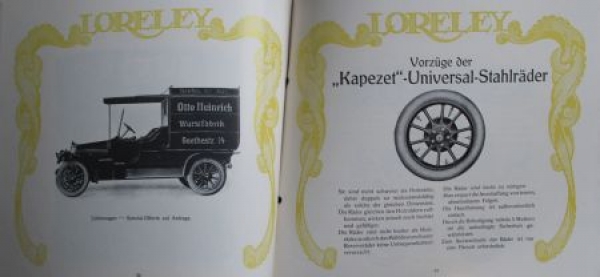 Ley Maschinenfabrik Loreley Motorcar Modelprogram 1913 (S0103)