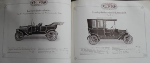 Ley Maschinenfabrik Loreley Motorcar Modelprogram 1912 (S0104)