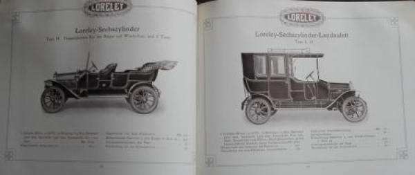 Ley Maschinenfabrik Loreley Motorwagen Modellprogramm 1912 (S0104)