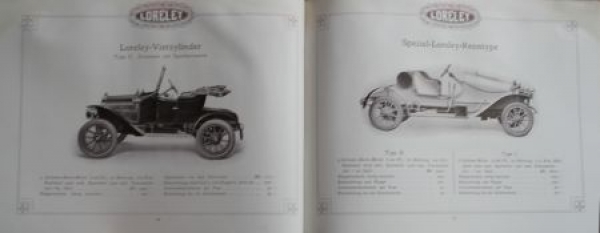 Ley Maschinenfabrik Loreley Motorcar Modelprogram 1912 (S0104)
