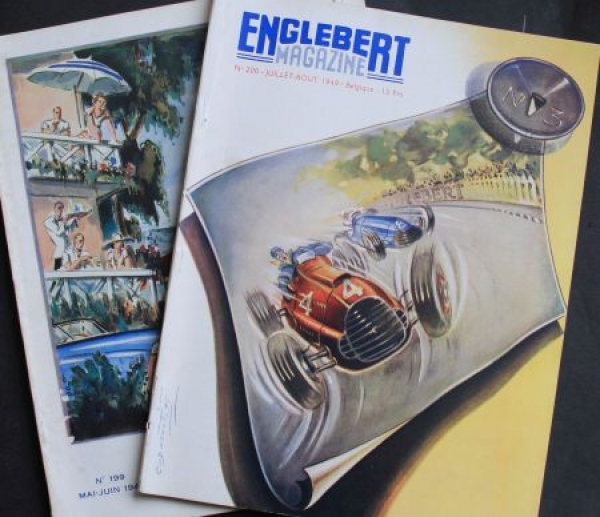 "Englebert Magazine" Reifen-Magazin 1949 zwei Ausgaben (6025)