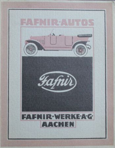 Fafnir Autos Modelprogram 1914 (S0115)