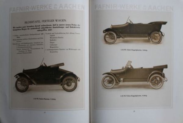Fafnir Autos Modelprogram 1914 (S0115)