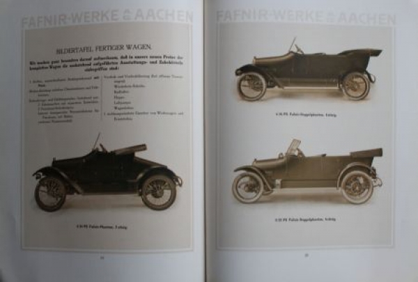 Fafnir Autos Modellprogramm 1914 (S0115)