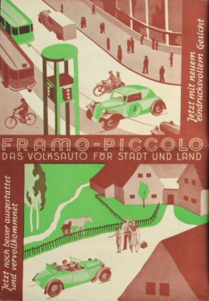 Framo Piccolo "Das Volksauto fuer Stadt und Land" 1935 (S0116)
