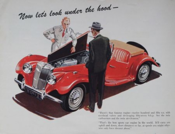 MG TF Modelprogram 1953 "The new T.F. Series" Carbrochure (0224)