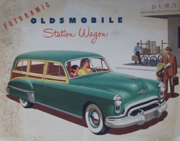 Oldsmobile Futuramic Station Wagon Modelprogram 1949 Carbrochure (0223)