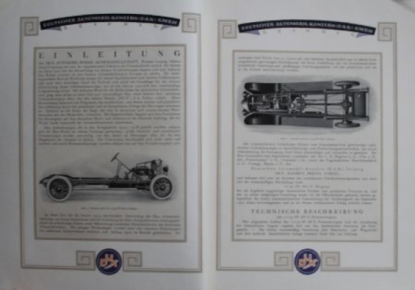 Dux Protos Automobile DAK Modellprogramm 1920 (S0142)