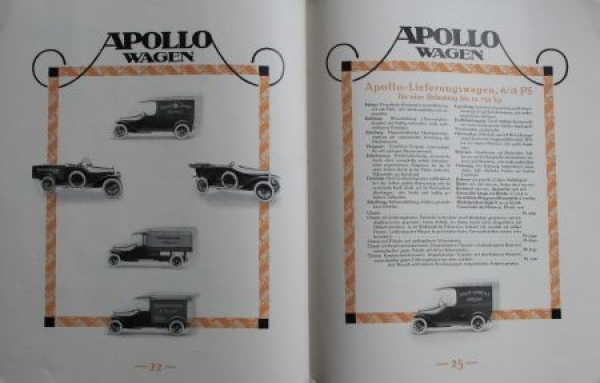 Apollo Personen und Luxuswagen Modellprogramm 1914 (S0149)