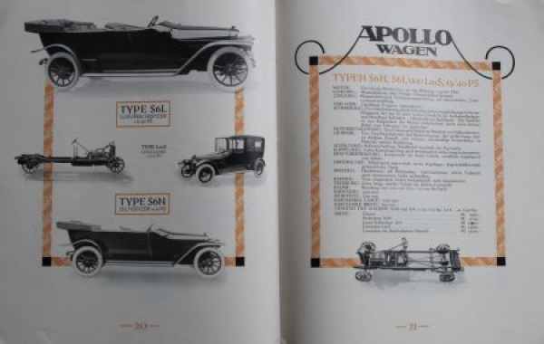 Apollo Personen und Luxuswagen Modellprogramm 1914 (S0149)