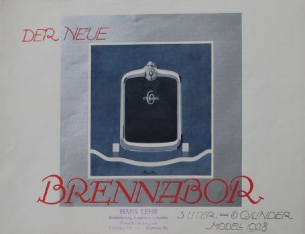 Brennabor 3 Liter 6 Cylinder Modellprogramm 1928 (S0153)