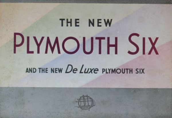 Plymouth DeLuxe Six Modellprogramm 1934 Automobilprospekt (0167)