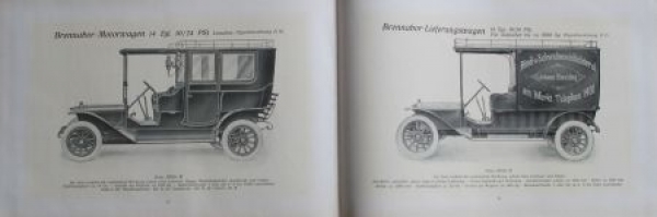 Brennabor Motorwagen Modellprogramm 1911 (S0173)