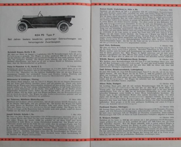 Brennabor Motorwagen "Das richtige Urteil" 1924 (S0175)