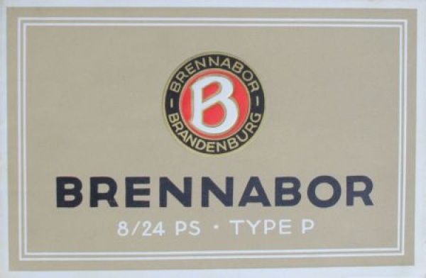 Brennabor 8/24 PS Type P Modellprogramm 1923 (S0177)