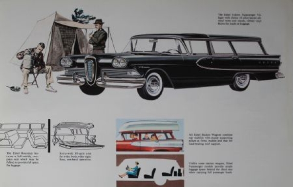 Edsel Ford Station Wagons Modelprogram 1958 Carbrochure (0182)