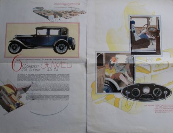 Brennabor Juwel 45 PS 6 Cylinder 1929 Modelprogram (S0187)