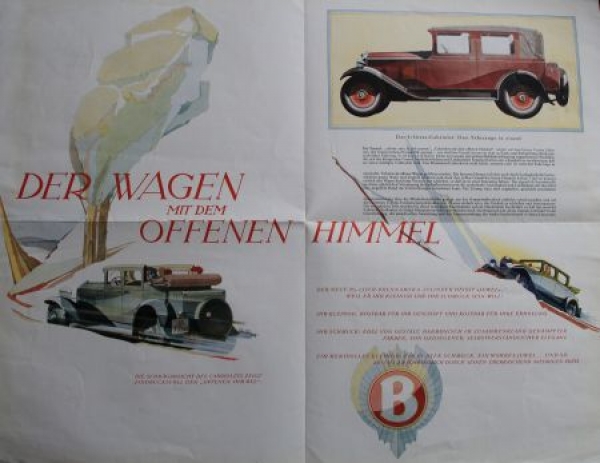 Brennabor Juwel 45 PS 6 Cylinder 1929 Modelprogram (S0187)