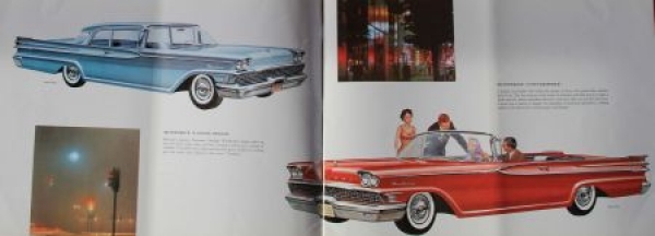 Ford Mercury Modelprogram 1959 Carbrochure (8618)